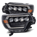 AlphaRex-LED Projector Headlights In Black