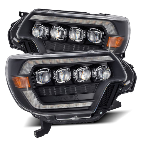 AlphaRex-LED Projector Headlights In Black