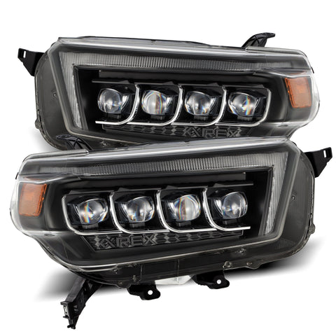 AlphaRex-LED Projector Headlights In Black