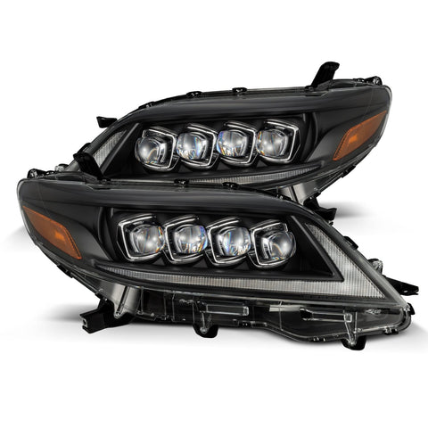 AlphaRex-LED Projector Headlights In Black