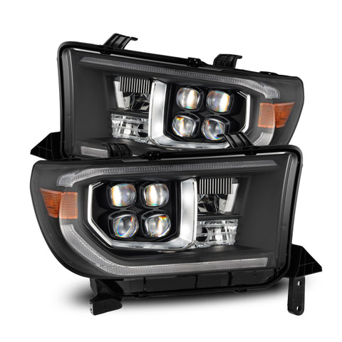 AlphaRex-07-13 Toyota Tundra/08-17 Toyota Sequoia LED Projector Headlights In Black