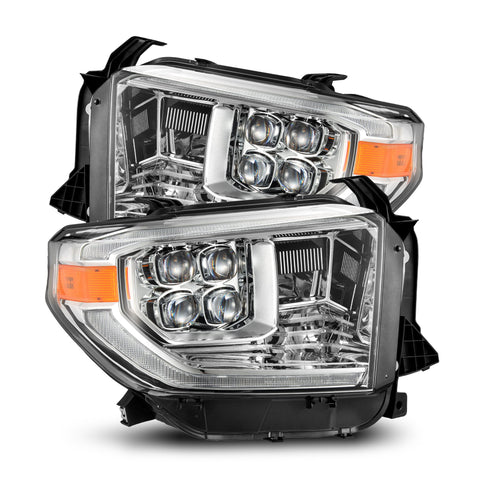 AlphaRex-14-21 Toyota Tundra LED Projector Headlights In Chrome
