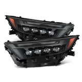 AlphaRex-19-24 Toyota RAV4 LED Projector Headlights In Alpha Black