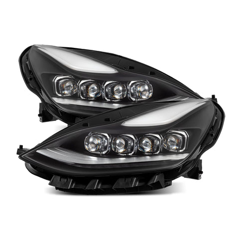 AlphaRex-17-23 Tesla Model 3 / 20-24 Model Y LED Projector Headlights In Black