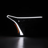 AlphaRex-22-24 Toyota Tundra/Sequoia LED Projector Headlights In Alpha Black
