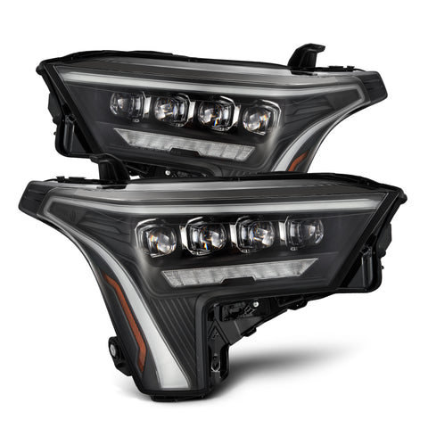 AlphaRex-22-24 Toyota Tundra/Sequoia LED Projector Headlights In Black