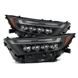 AlphaRex-19-24 Toyota RAV4 LED Projector Headlights In Black