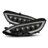 AlphaRex-12-21 Tesla Model S LED Projector Headlights In Black