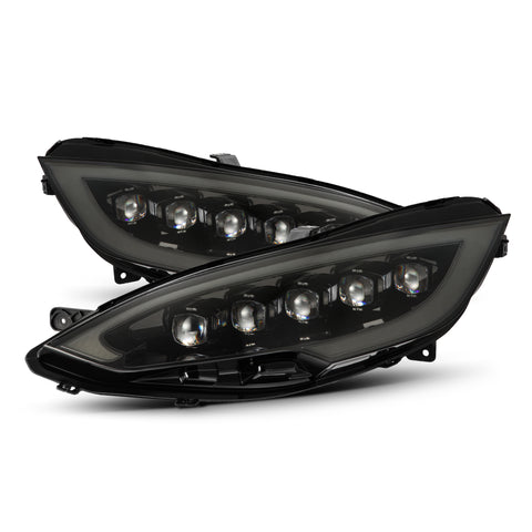 AlphaRex-12-21 Tesla Model S LED Projector Headlights In Alpha Black