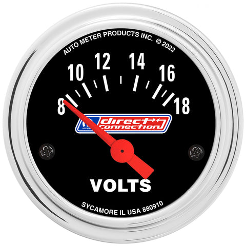 2" VOLTMETER 8-18 VOLTS MOPAR DIRECT CONNECTION