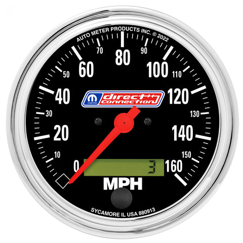 3-3/8" SPEEDO 160 MPH IN-DASH LCD ELEC MOPAR DIRECT CONNECTION