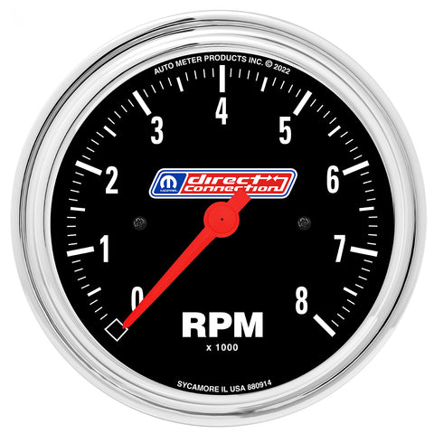 3-3/8" TACH 8000 RPM 468 CYL IN-DASH MOPAR DIRECT CONNECTION