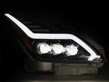 AlphaRex-LED Projector Headlights Plank Style Design Matte Black