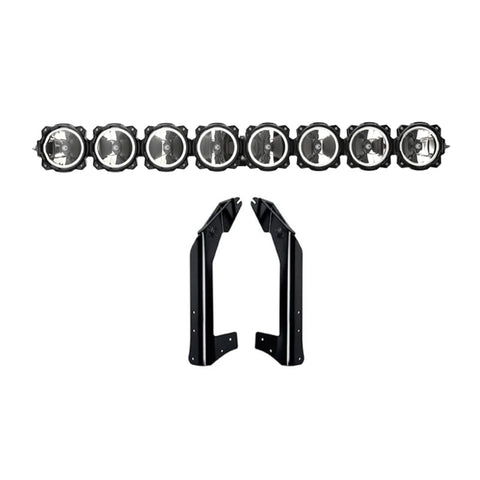 KC Hilites 50 In Pro6 Gravity LED - 8-Light - Light Bar System - 160W Combo Beam - For 07-18 Jeep JK
