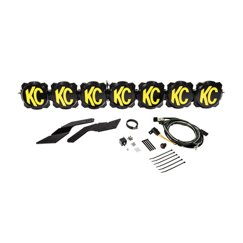KC Hilites 45 In Pro6 Gravity LED -7-Light - Light Bar System - 140W Combo Beam - For 17-19 Can-Am Maverick X3