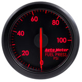 2-1/16 In. FUEL PRESS 0-100 PSI AIRDRIVE BLACK
