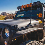KC Hilites FLEX ERA 4 - 2-Light System - Pillar Mount - 80W Combo Beam - For Jeep JK