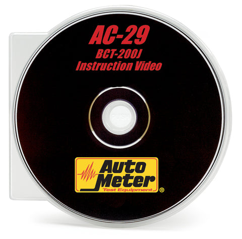 AC-29; DVD Instruction Video For The BCT-200J