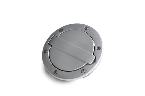 AMP Research 73000-00A Brushed Aluminum Fuel Door For 2007-2018 Jeep Wrangler JK/JK Unlimited 2-Door/4-Door