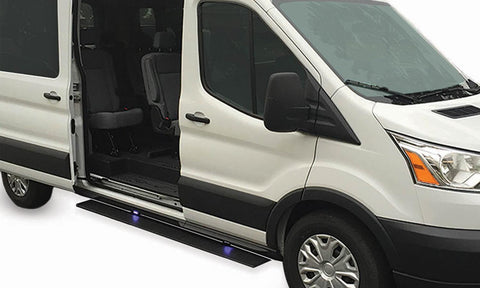 AMP Research 76264-01A PowerStep Electric Running Boards Plug N Play System For 2019-2021 Mercedes-Benz Sprinter