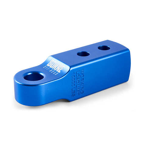 Borne Off-Road BNHR-2-BL 2 In Hitch Receiver Shackle Mount  Blue