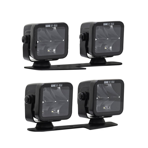 Borne Off-Road BNLT-BR-21-DT4 Ditch Light Set (4)  Spot  Fits Ford Bronco 2021+