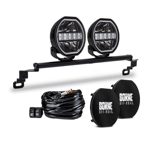 Mishimoto BNLT-BR-21S-B27 7 Bumper Round Lights  Fits Ford Bronco 2021+ W/Standard Bumper