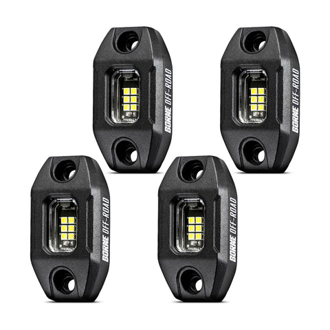 Borne Off-Road BNLT-RL-4A Rock Light (4)  Short Harness