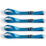 Borne Off-Road BNRTC-SLP-4BK Soft Loop Tie-Down Straps  Blue