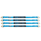 Borne Off-Road BNRTC-TD-4BL Vehicle Ratchet Tie-Down Kit  Blue