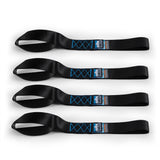 Borne Off-Road BNRTC-TDHD-4BK Heavy-Duty Ratchet Tie-Down Kit (4-pack)  Black