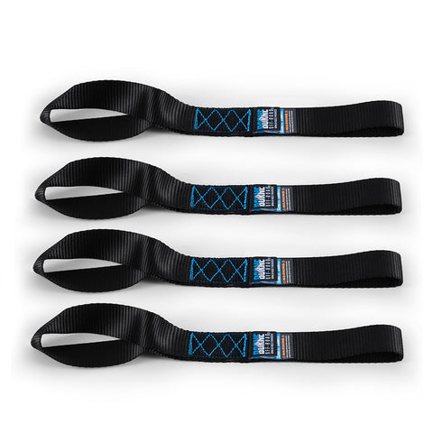 Borne Off-Road BNRTC-TDHD-4BK Heavy-Duty Ratchet Tie-Down Kit (4-pack)  Black