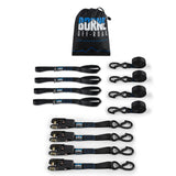 Borne Off-Road BNRTC-TDMD-4BK Medium-Duty Ratchet Tie-Down Kit (4-pack)  Black
