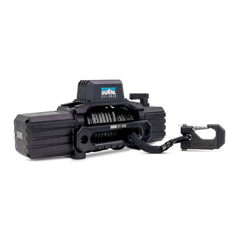 Borne Off-Road BNWN-10-SBK 10K Winch  Black  Synthetic Rope