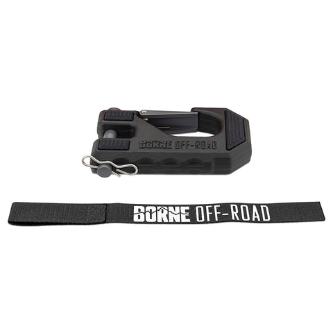 Borne Off-Road BNWN-HK-01 Winch Hook & Hand Tether  Black