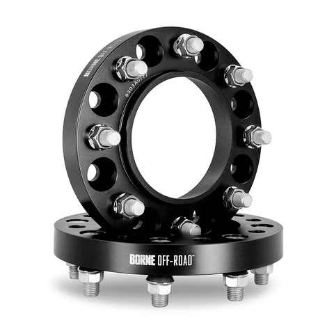 Borne Off-Road BNWS-008-320BL Wheel Spacers  Black  8x165.1  116.7 Center Bore  M14x1.5  1.25in
