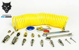 Air Tank Curly Hose And Accessory Kit 25 Foot Hose