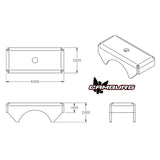 Camburg Engineering Leaf Spring Axle Perches (3.5" OD Tube) (Pair) CAM-020050