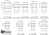 Camburg Engineering 7/8" X 1/2" Tall Hi-misalignment Spacers (Pair) CAM-040033