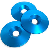 Camburg Engineering Blue Fender Washer (10 Pack) (Aluminum Washer Bolt Body Clip 1/8" Tab) CAM-040142