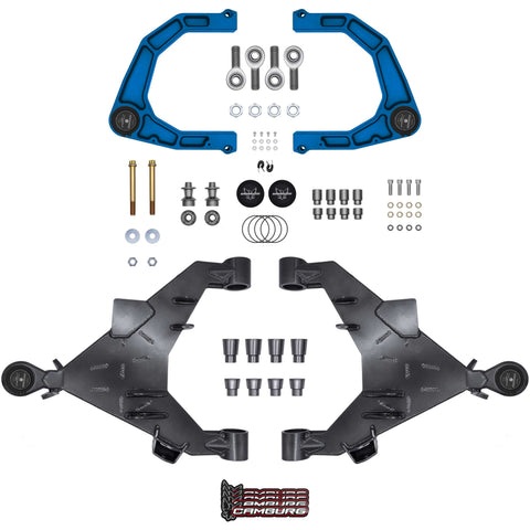 Camburg Engineering 2WD/4WD 2022-2025 Toyota Tundra Blue KINETIK Uniball Trail Series Long Travel Kit CAM-310217-K-BLU