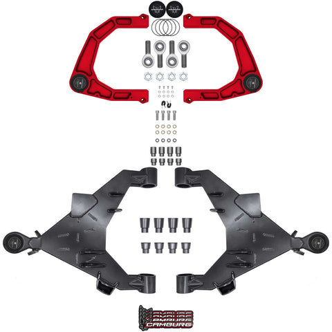 Camburg Engineering 2WD/4WD 2022-2025 Toyota Tundra Red KINETIK X-Joint XL Trail Series Long Travel Kit CAM-310217-KX-RED