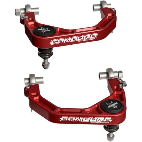 Camburg 22'-25' LX600 | 24'-25' GX550 | 25' 4Runner | 24'-25' Land Cruiser | 24'-25' Tacoma KINETIK Series Red X-Joint XL Upper Control Arm Kit