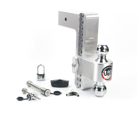 180 Hitch Chrome Ball 10" Drop Hitch With 3" Shank- Keyed Alike WS05 WS11 WS12 Included