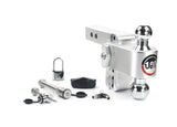 180 Hitch Chrome Ball 4" Drop Hitch With 2" Shank Keyed Alike WS05 WS11 WS12 Included