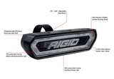 RIGID Chase Rear Facing 5 Mode LED Light Blue Halo Black Housing