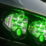 LP6 Pro LED Auxiliary Light Pod (Light Pattern: Driving/Combo; Color: Clear; Backlight: Green)
