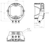 LP4 Pro LED Light Pod Pair (Driving/Combo; Baja Amber)
