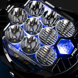 LP9 Pro LED Auxiliary Light Pod (Light Pattern: Driving/Combo; Color: Clear; Backlight: Blue)