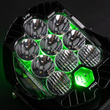 LP9 Pro LED Auxiliary Light Pod (Light Pattern: Driving/Combo; Color: Clear; Backlight: Green)